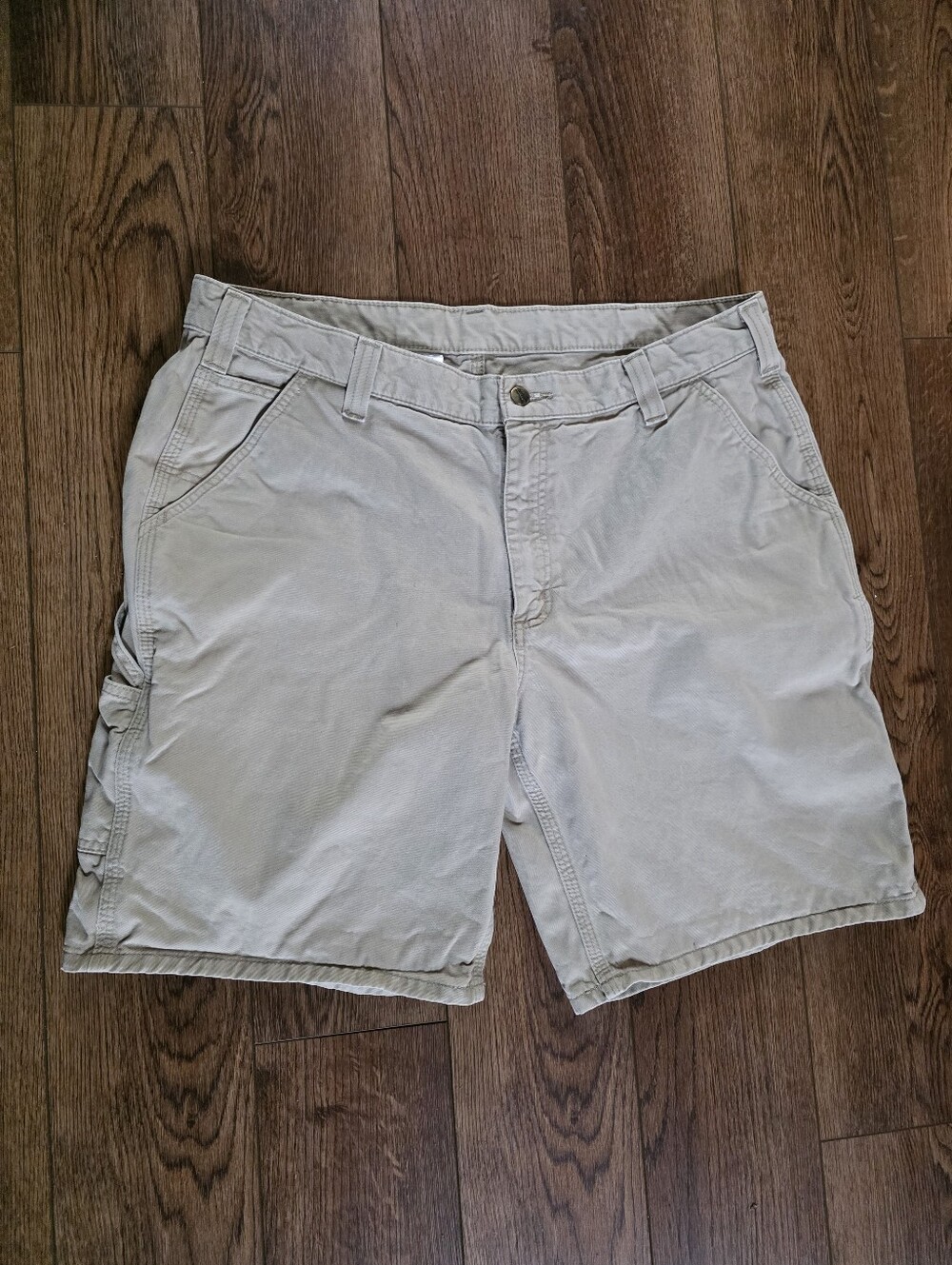 Carhartt Men’s Cargo Shorts — Grey/tan